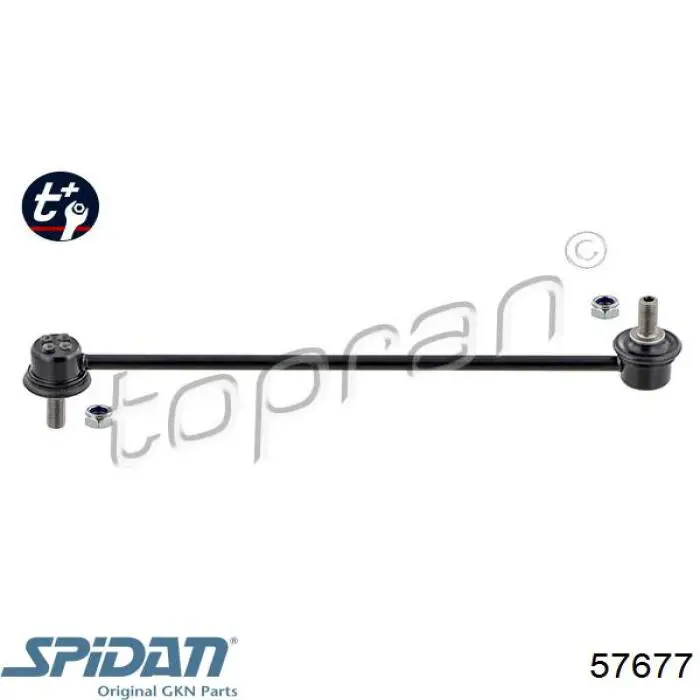 Montante de estabilizador dianteiro GKN-Spidan 57677 preço, a partir de 26,29 USD