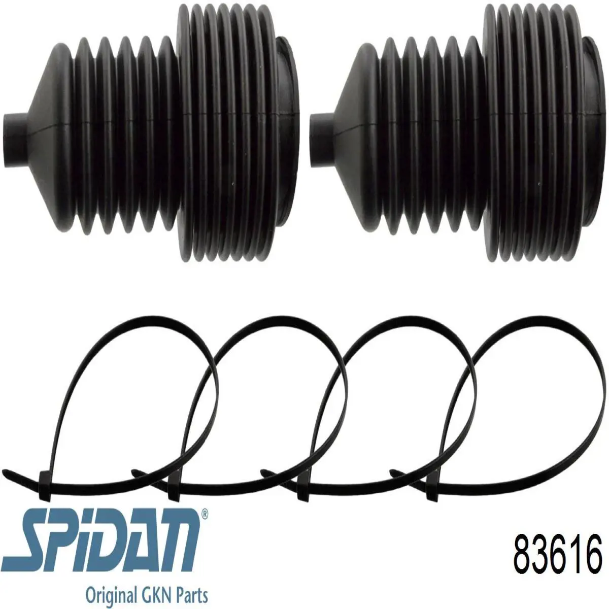 Compre 83616 GKN-Spidan Bota de proteção do mecanismo de direção (de cremalheira)