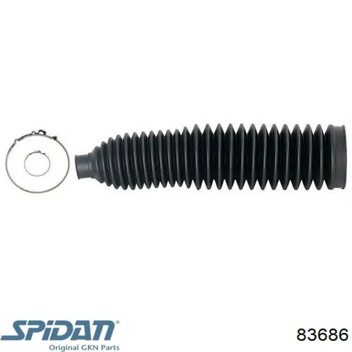Bota de proteção direita do mecanismo de direção (de cremalheira) GKN-Spidan 83686 preço, a partir de 9,02 USD