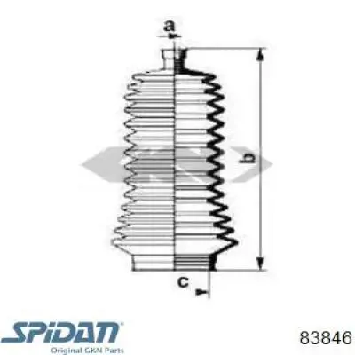 Bota de proteção do mecanismo de direção (de cremalheira) GKN-Spidan 83846 preço, a partir de 12,22 USD