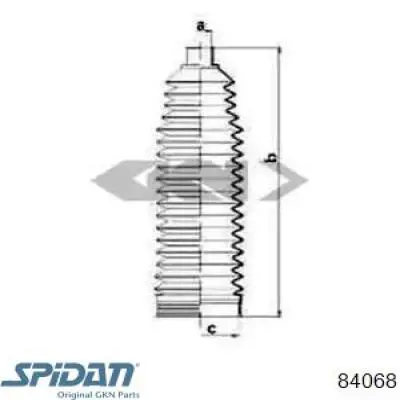 Bota de proteção do mecanismo de direção (de cremalheira) GKN-Spidan 84068 preço, a partir de 12,91 USD