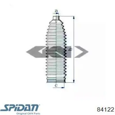 Bota de proteção do mecanismo de direção (de cremalheira) GKN-Spidan 84122 preço, a partir de 18,00 USD
