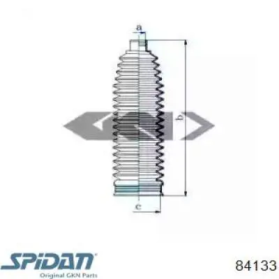 84133 GKN-Spidan Bota de proteção do mecanismo de direção (de cremalheira)