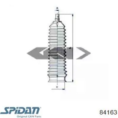 Bota de proteção do mecanismo de direção (de cremalheira) GKN-Spidan 84163 preço, a partir de 9,41 USD