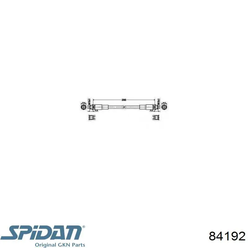 Compre 84192 GKN-Spidan Bota de proteção do mecanismo de direção (de cremalheira)