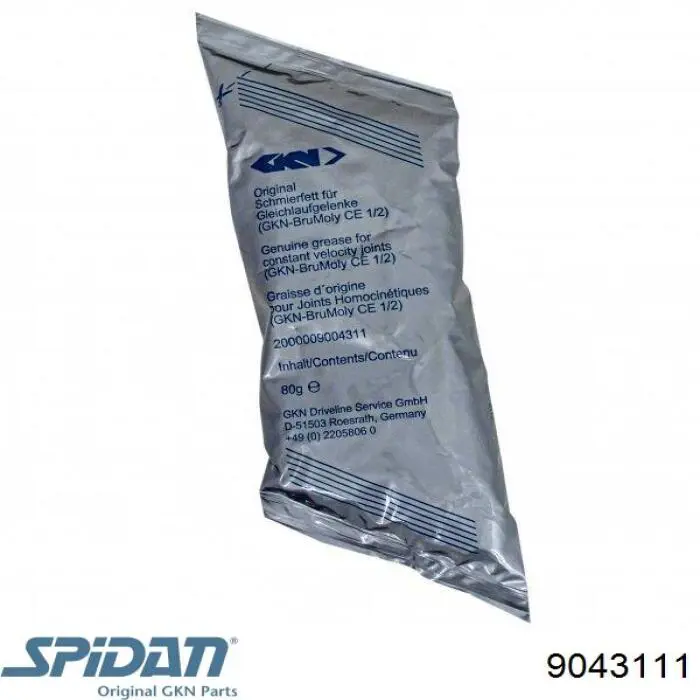 9043111 GKN-Spidan Lubrificante para os rolamentos e juntas homocinéticas