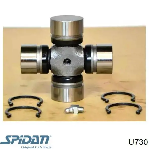 U730 GKN-Spidan Cruzeta da junta universal traseira