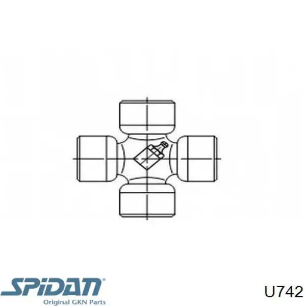 Cruzeta da junta universal traseira GKN-Spidan U742 preço, a partir de 32,56 USD