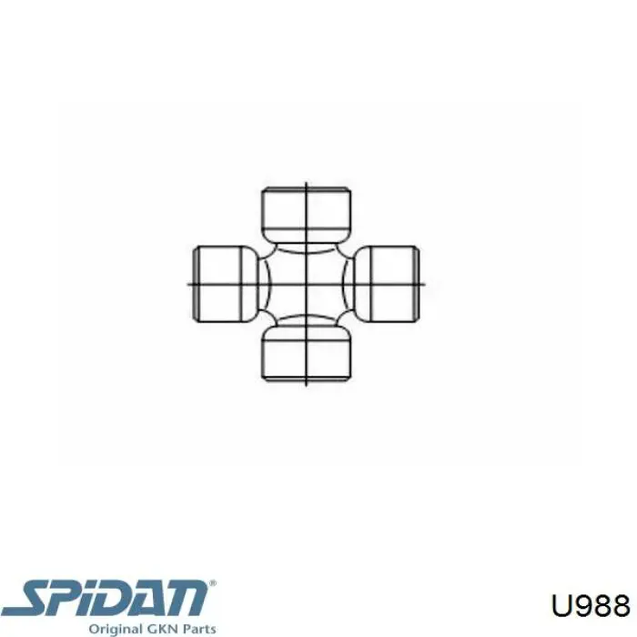 Cruzeta da junta universal traseira GKN-Spidan U988 preço, a partir de 12,13 USD