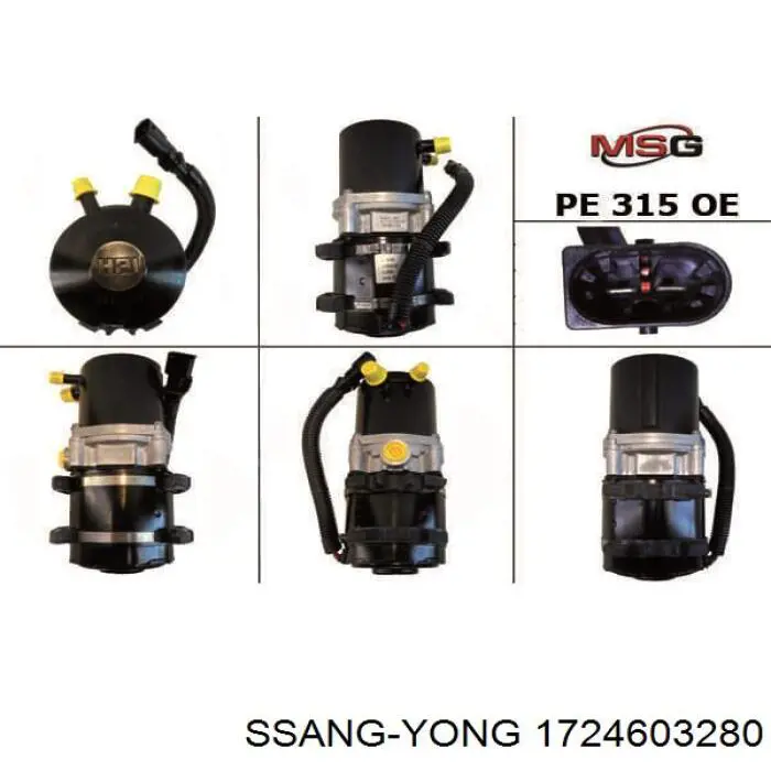1724603280 Ssang Yong Bomba da Direção hidrâulica assistida