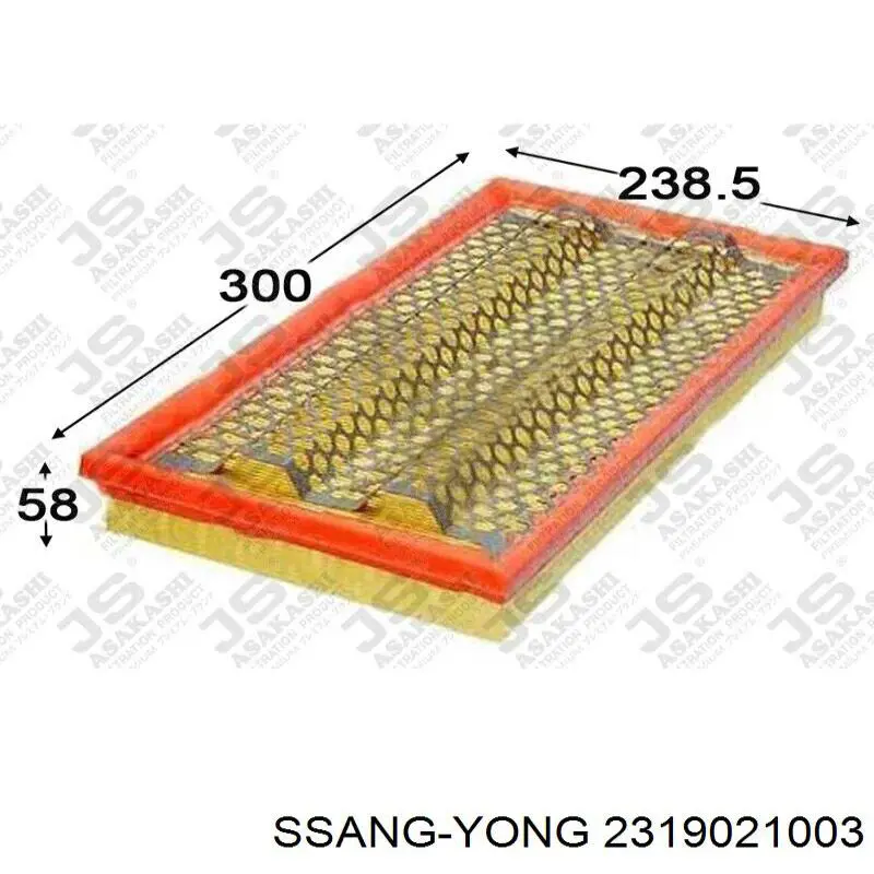 2319021003 Ssang Yong Filtro de ar