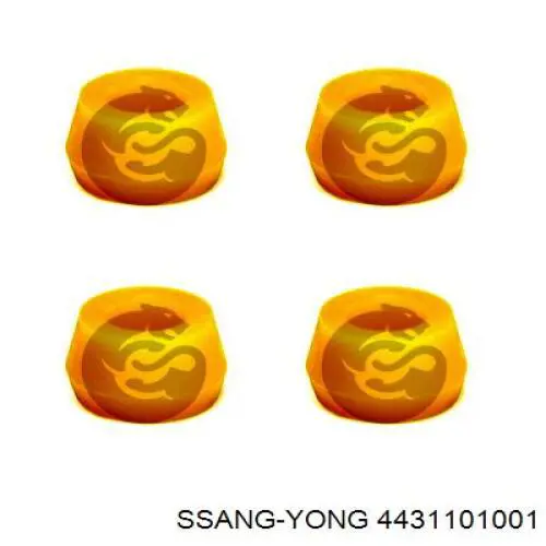 Bloco silencioso de amortecedor traseiro Ssang Yong 4431101001 preço, a partir de 4,07 USD