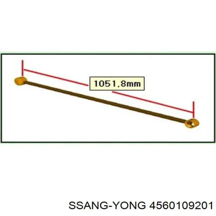 Barra transversal de suspensão traseira Ssang Yong 4560109201 preço, a partir de 80,02 USD