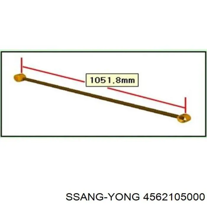 Compre 4562105000 Ssang Yong Bloco silencioso da barra Panhard (de suspensão traseira)