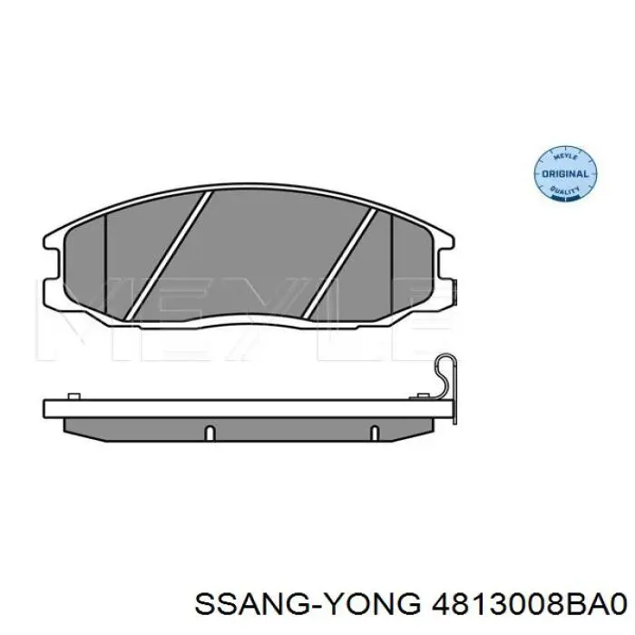 Sapatas do freio dianteiras de disco Ssang Yong 4813008BA0 preço, a partir de 26,60 USD