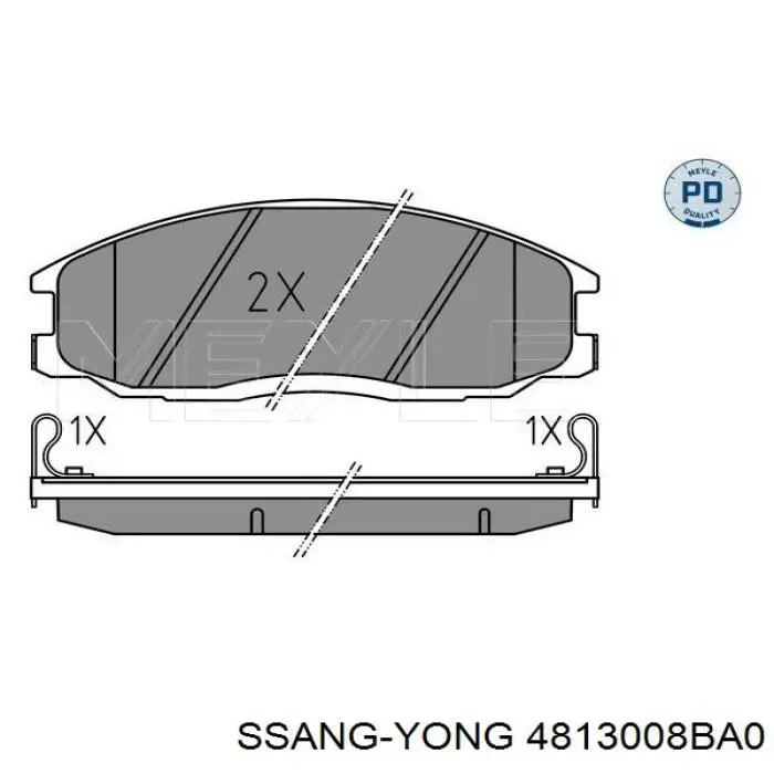 Compre 4813008BA0 Ssang Yong Sapatas do freio dianteiras de disco