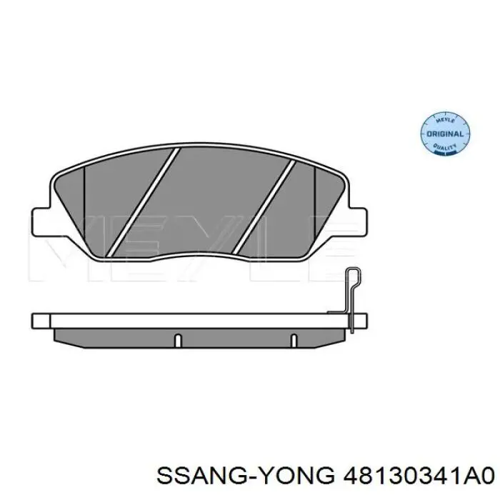 Sapatas do freio dianteiras de disco Ssang Yong 48130341A0 preço, a partir de 32,72 USD