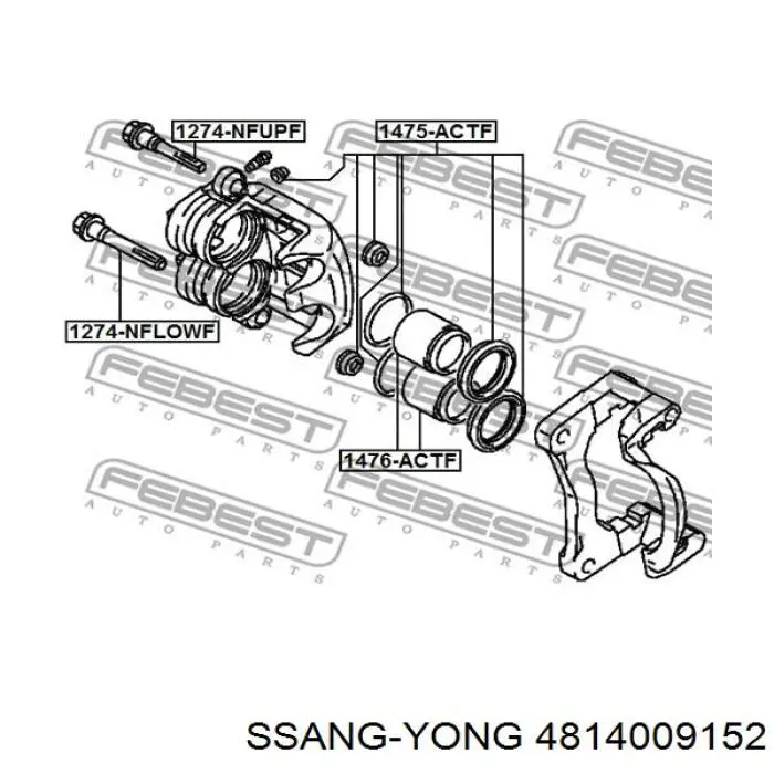 Suporte do freio dianteiro direito Ssang Yong 4814009152 preço, a partir de 88,53 USD