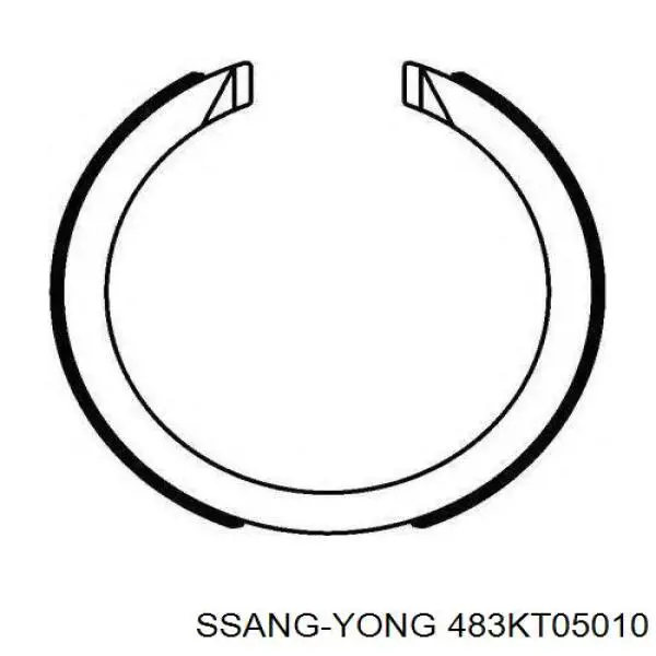 Sapatas do freio de estacionamento Ssang Yong 483KT05010 preço, a partir de 21,06 USD