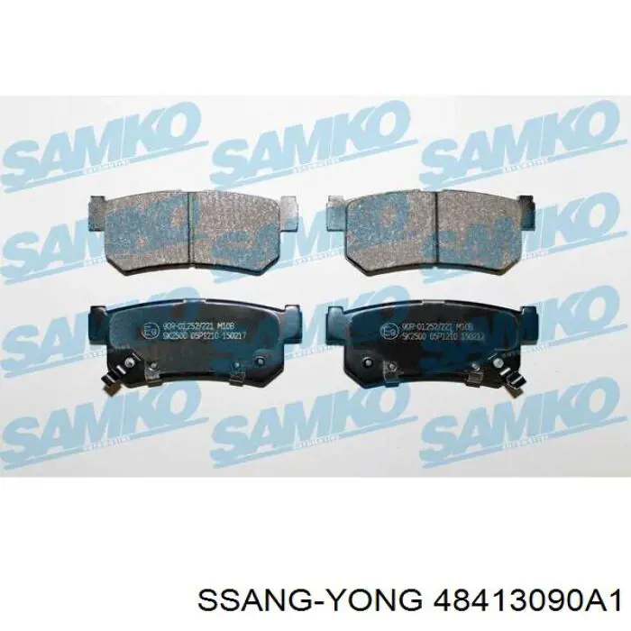 Compre 48413090A1 Ssang Yong Sapatas do freio traseiras de disco