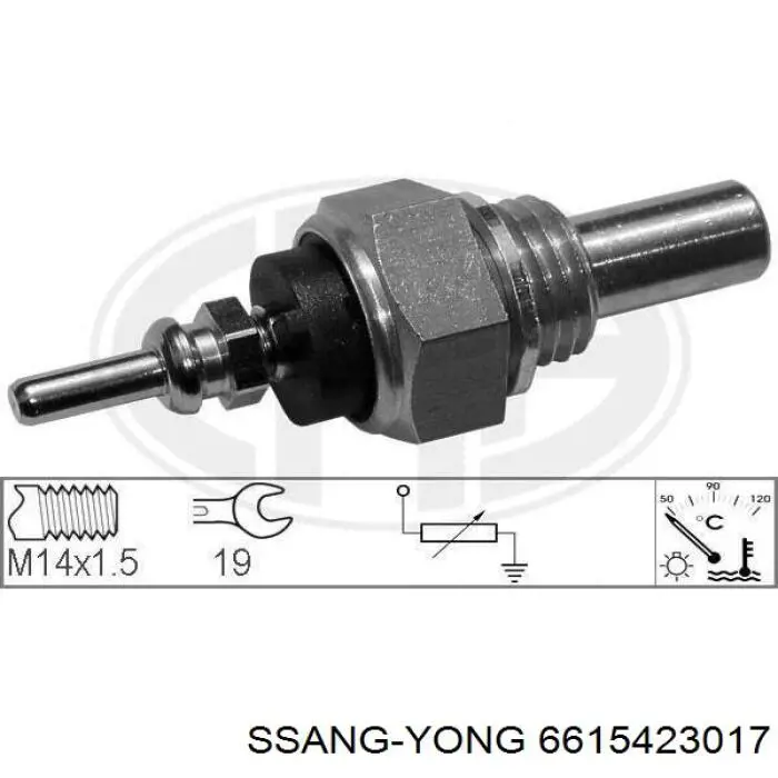 Compre 6615423017 Ssang Yong Sensor de temperatura do fluido de esfriamento