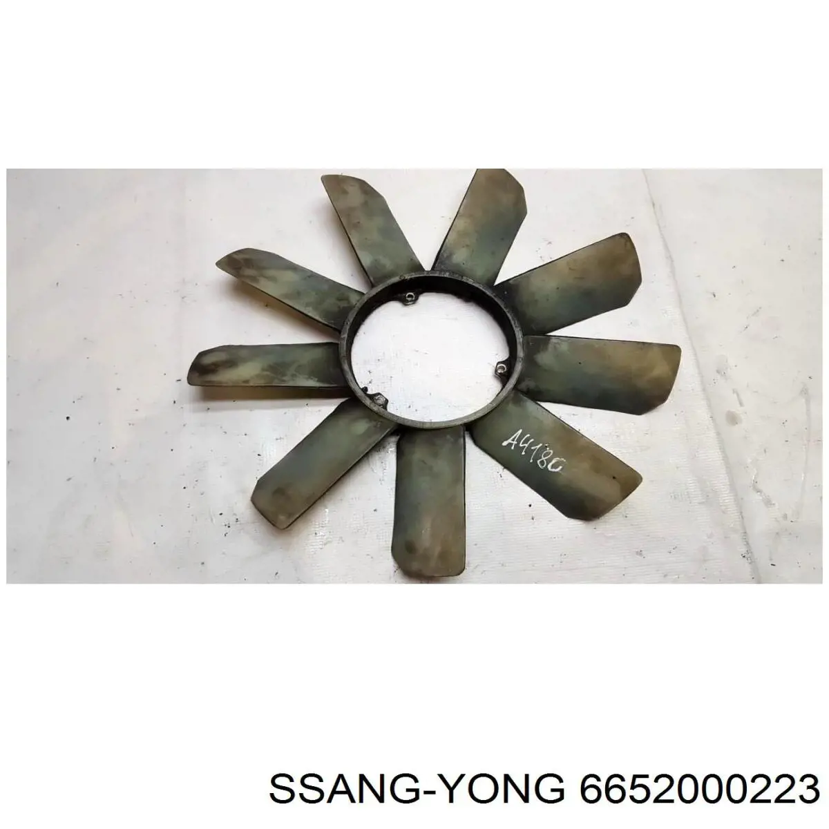6652000223 Ssang Yong Ventilador (roda de aletas) do radiador de esfriamento