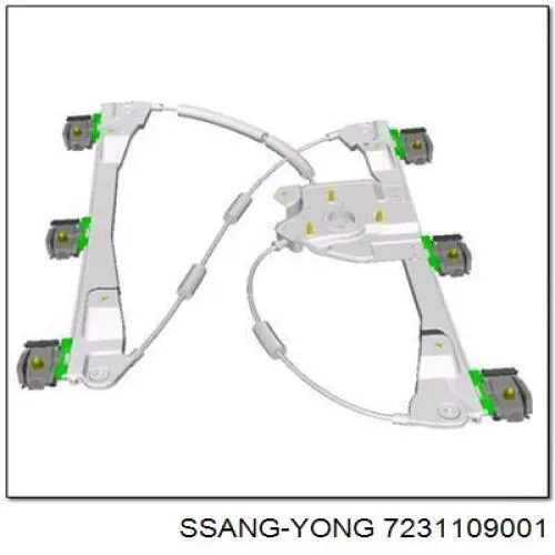 Mecanismo de acionamento de vidro da porta dianteira esquerda Ssang Yong 7231109001 preço, a partir de 73,60 USD
