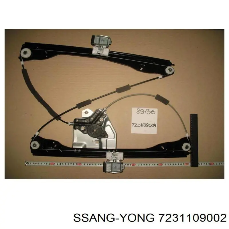 Mecanismo de acionamento de vidro da porta dianteira esquerda Ssang Yong 7231109002 preço, a partir de 73,60 USD