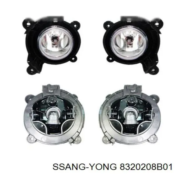 Compre 8320208B01 Ssang Yong Luzes de nevoeiro direitas