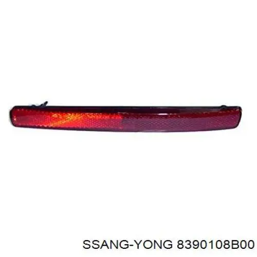 Compre 8390108B00 Ssang Yong Retrorrefletor (refletor) do pára-choque traseiro esquerdo