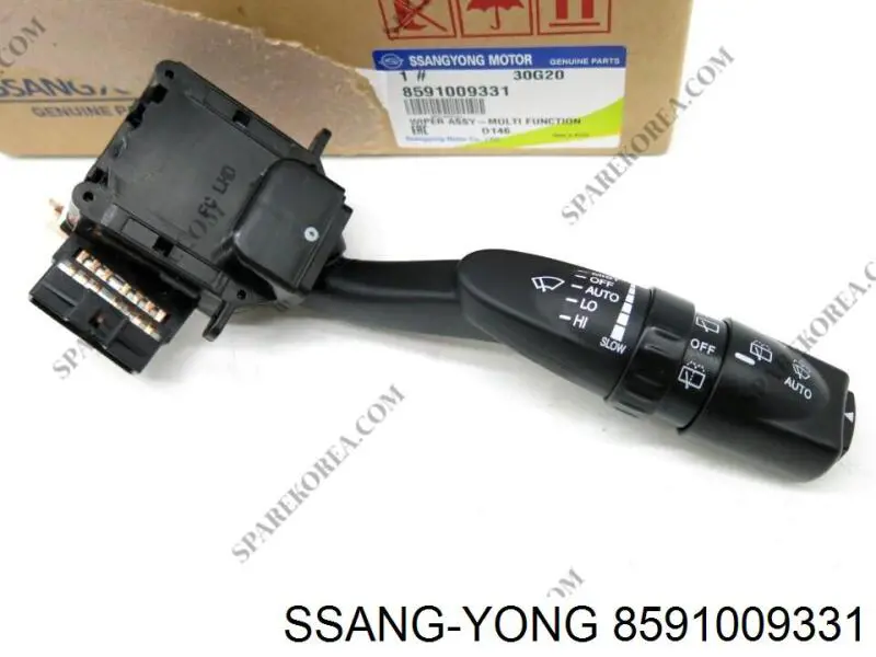 8591009331 Ssang Yong Comutador direito instalado na coluna da direção