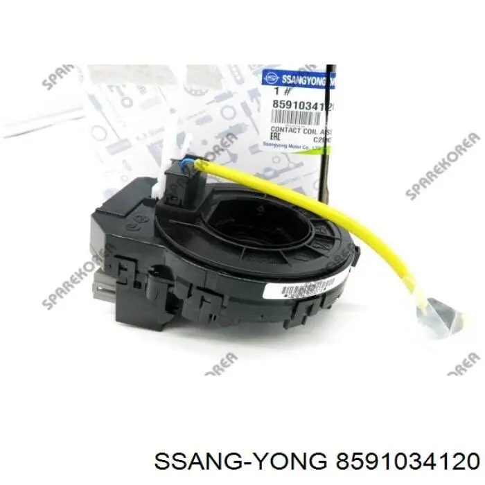 8591034120 Ssang Yong Anel AIRBAG de contato, cabo plano do volante