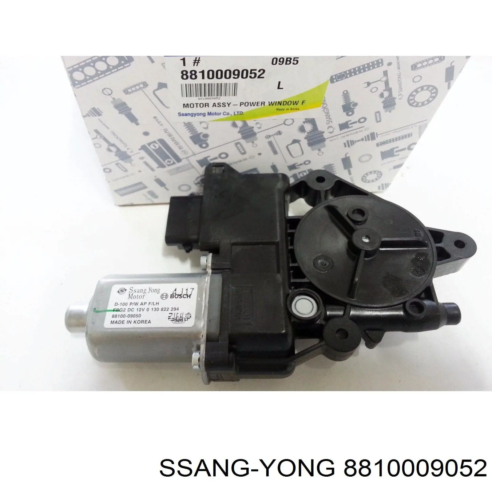 8810009052 Ssang Yong Motor de acionamento de vidro da porta dianteira esquerda