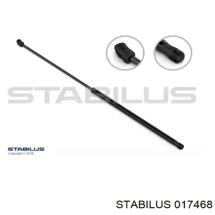 Amortecedor de tampa de porta-malas (de 3ª/5ª porta traseira) Stabilus 017468 preço, a partir de 15,44 USD
