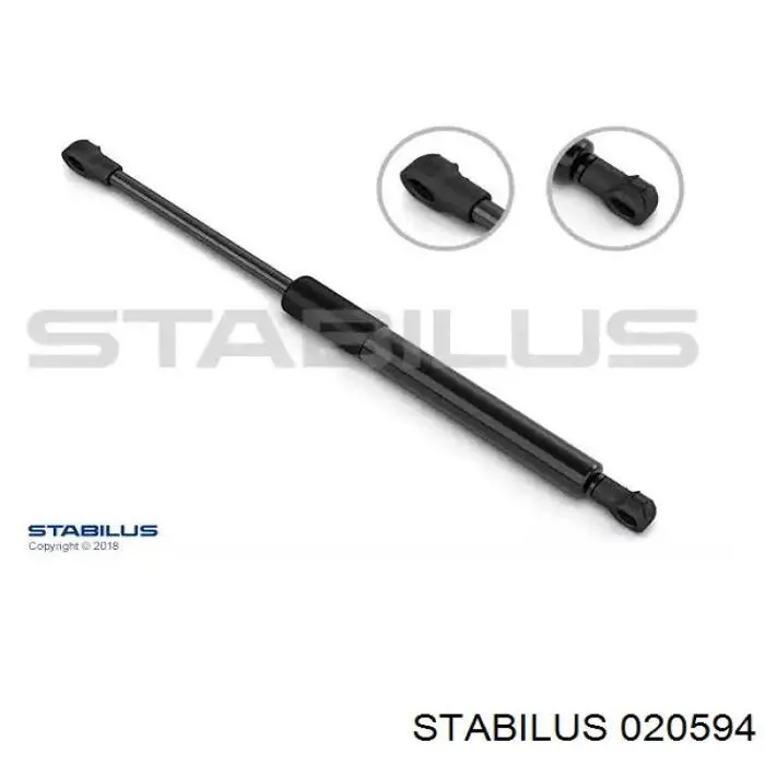 Amortecedor de tampa de porta-malas (de 3ª/5ª porta traseira) Stabilus 020594 preço, a partir de 15,73 USD