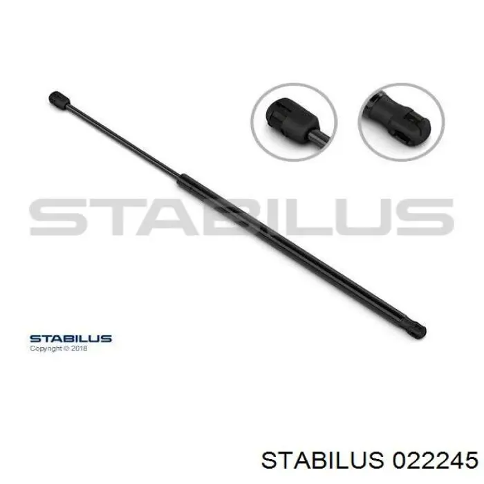 Amortecedor de tampa de porta-malas (de 3ª/5ª porta traseira) Stabilus 022245 preço, a partir de 12,35 USD