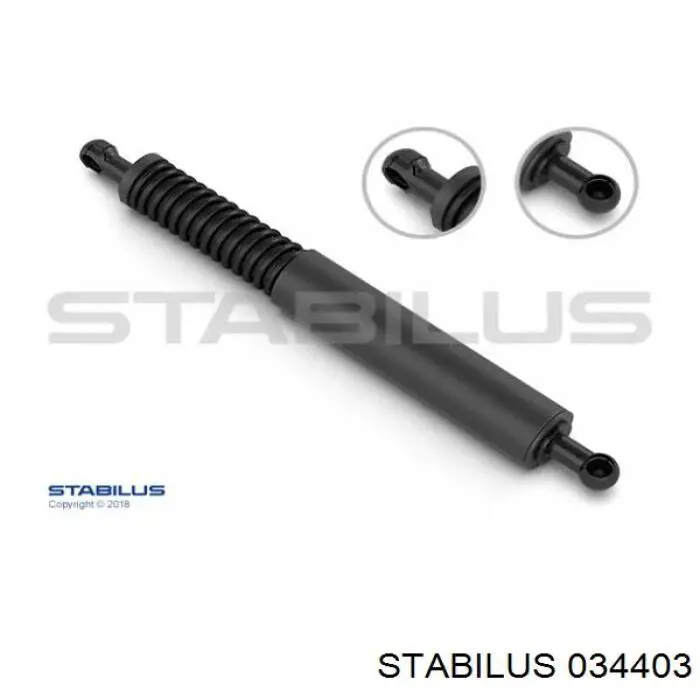 Amortecedor de tampa de porta-malas (de 3ª/5ª porta traseira) Stabilus 034403 preço, a partir de 36,46 USD