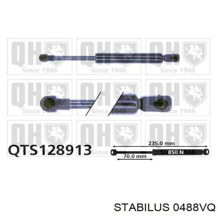 Amortecedor da capota Stabilus 0488VQ preço, a partir de 16,08 USD