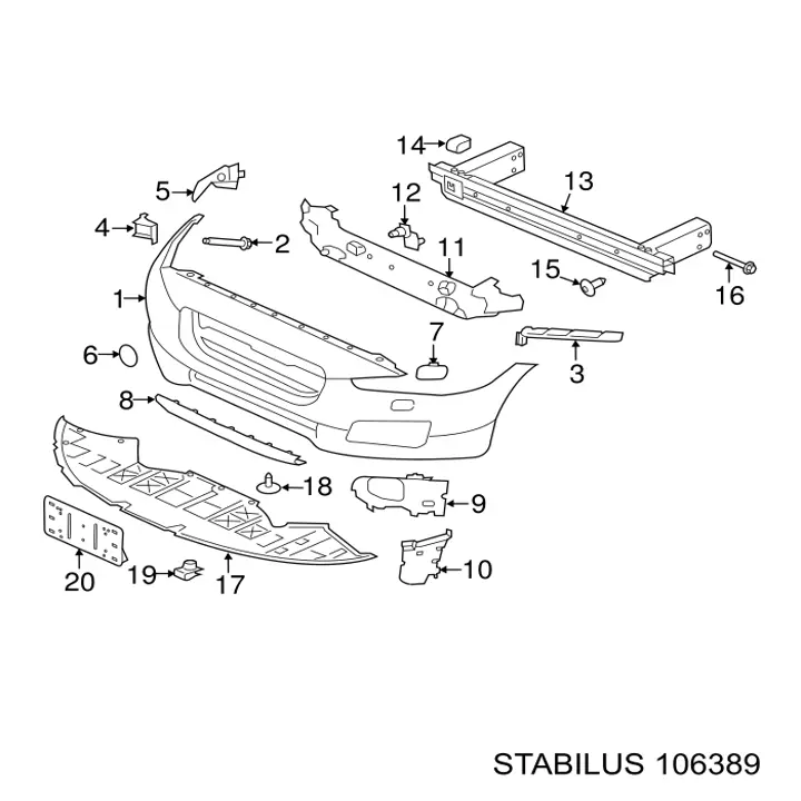 Amortecedor de tampa de porta-malas (de 3ª/5ª porta traseira) Stabilus 106389 preço, a partir de 18,89 USD