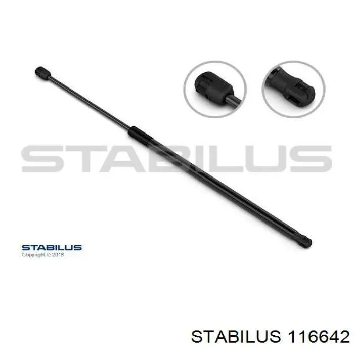 Amortecedor de tampa de porta-malas (de 3ª/5ª porta traseira) Stabilus 116642 preço, a partir de 19,58 USD