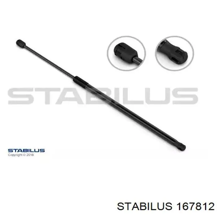 167812 Stabilus Amortecedor de tampa de porta-malas (de 3ª/5ª porta traseira)