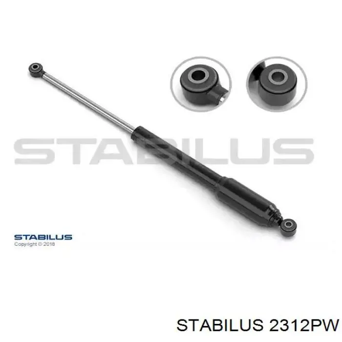 Amortecedor do mecanismo de direção 54982 Stabilus
