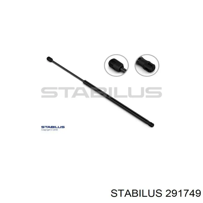 Amortecedor de tampa de porta-malas (de 3ª/5ª porta traseira) Stabilus 291749 preço, a partir de 15,20 USD