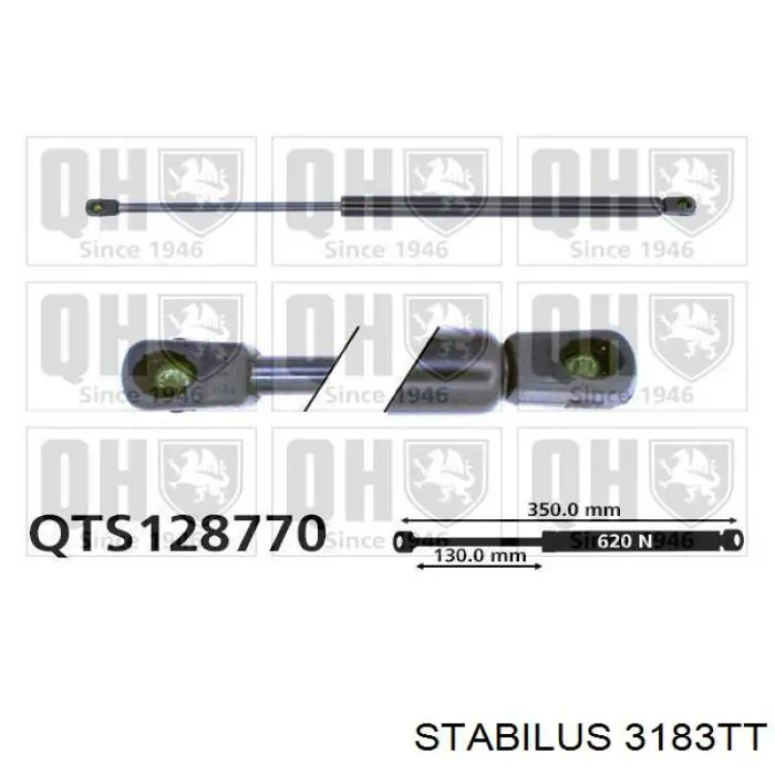 Compre 3183TT Stabilus Amortecedor de tampa de porta-malas (de 3ª/5ª porta traseira)