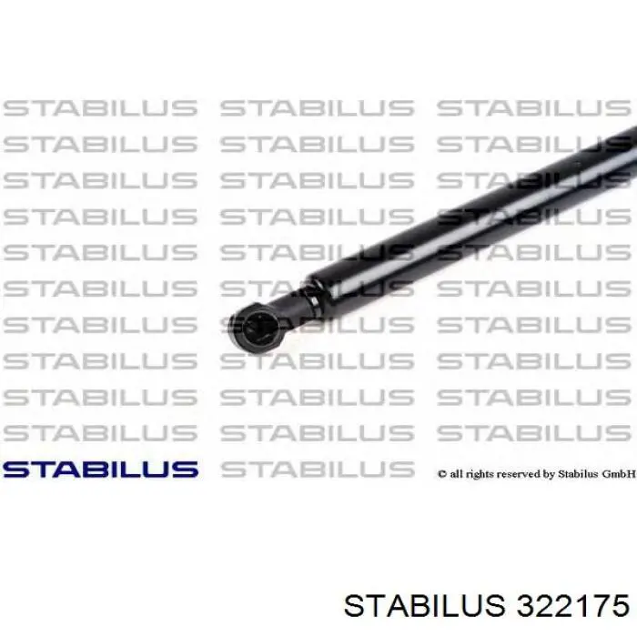 Amortecedor de tampa de porta-malas (de 3ª/5ª porta traseira) Stabilus 322175 preço, a partir de 18,85 USD