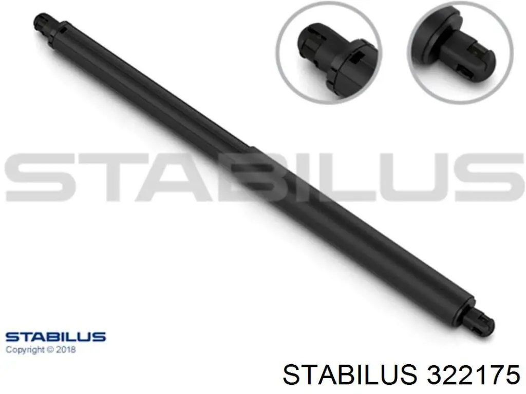 322175 Stabilus Amortecedor de tampa de porta-malas (de 3ª/5ª porta traseira)