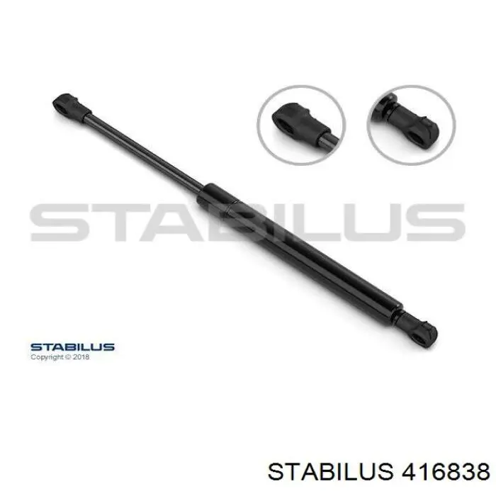 416838 Stabilus Amortecedor de tampa de porta-malas (de 3ª/5ª porta traseira)