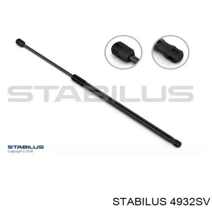 Amortecedor de tampa de porta-malas (de 3ª/5ª porta traseira) Stabilus 4932SV preço, a partir de 13,48 USD
