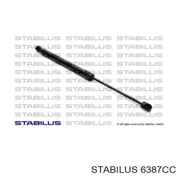 Amortecedor de tampa de porta-malas (de 3ª/5ª porta traseira) Stabilus 6387CC preço, a partir de 18,83 USD