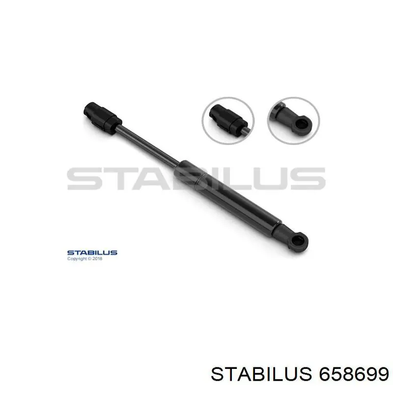 658699 Stabilus Amortecedor de tampa de porta-malas (de 3ª/5ª porta traseira)